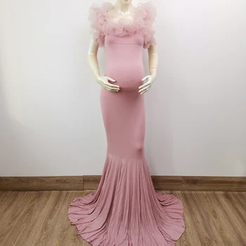 Don&Judy Motinystės Suknelės už Nuotrauką Šaudyti Nėštumo Suknelė Fotografijos Prop Maxi Suknelė Suknelės Nėščioms Moterims, Drabužiai 2020 m.