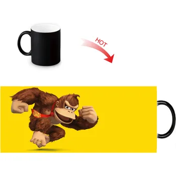 Donkey Kong Spalvos Pokyčių Kavos Puodelis Šilumos Atskleisti Jautrią Puodelis Temperatūros Jutikliai, Puodeliai Gimtadienio Dovana 350ml