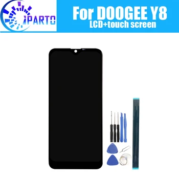 Doogee Y8 LCD Ekranas+Touch Ekranas Originalus Išbandyti LCD skaitmeninis keitiklis Stiklo plokštės Pakeitimas Doogee Y8