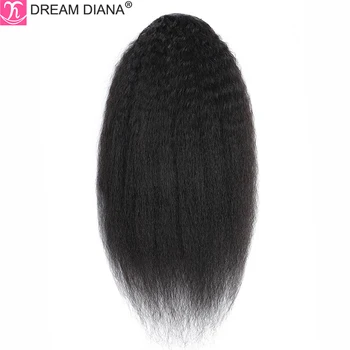 DreamDiana Remy Brazilijos Keistą Tiesūs Plaukai Surišti Į Uodegą Žmogaus Plaukų Įrašą Plaukų Priauginimas Ombre Plaukų Raišteliu Ombre Plaukai Surišti Į Uodegą