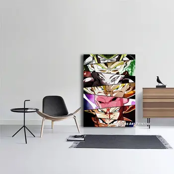 Drobė Japonų anime Akis, Nuotraukų, Namų Dekoravimas Paveikslų, Plakatų HD Spaudinių Sienos Meno Modulinės Kambarį Įrėminti