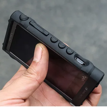 Drop-įrodymas, Silikono Apsaugos Atveju Sony Walkman NW-A55HN A56HN A57HN A50 A55 A56 A57 Matinis Juodos Minkštos TPU Sporto Atveju