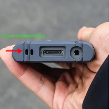 Drop-įrodymas, Silikono Apsaugos Atveju Sony Walkman NW-A55HN A56HN A57HN A50 A55 A56 A57 Matinis Juodos Minkštos TPU Sporto Atveju
