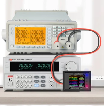 DT24P 1000V/300A IPS skaitmeninis ekranas DC Maitinimo Voltmeter Ammeter Baterijos Talpa Testeris įtampos Indikatorius detektorius Metrų App