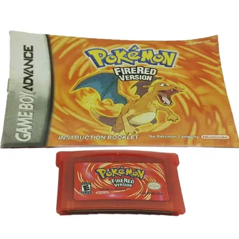 Dual dekodavimo GBA SP žaidimo kortelės Pokemon perlas lapų FireRed kolekcionuojamų pokemon kortas gx kortelių 8 Metų amžiaus Vaikų Dienos Dovanų