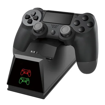 Dual USB Gamepad Įkrovimo lizdą Dulkėms Nešiojamų Balansinė Dekoro PS4 Slim Pro Vairalazdę Galios Stendas Stotis