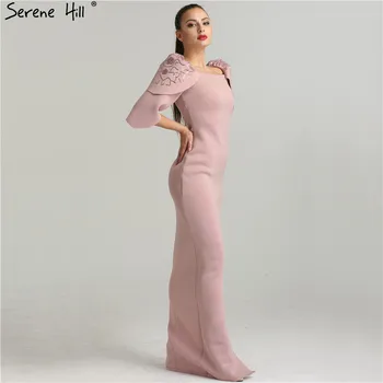 Dubai Stilius Undinė Rožinė Pusė Rankovių vakarinių Suknelių Mados Elegantiškas Duobute Oficialų Vakare Chalatai Giedras Hill QA8005