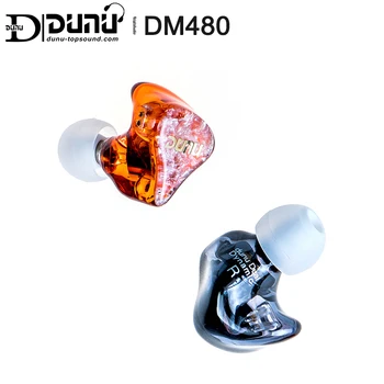 DUNU DM480 Titano Dual Dynamic Driver In-ear Ausinės su 2 Pin/0.78 mm Nuimamas Kabelis 3D Atspausdintas Shell DM-480