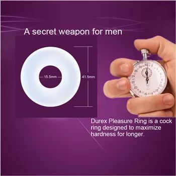 Durex Sekso Penio Žiedas Sekso Vyrų Erekcija Ilgos Trukmės Mokymo Nedelsiant Silikono daugkartinio naudojimo Suaugusiųjų Seksualinio Žaislai Poroms Produktus