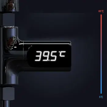 Dušo Termometras Skaitmeninis LED Dušo Termometras Baterijos Nemokamai Matoma Tiksli Realaus Laiko Vandens Temperatūra Stebėti