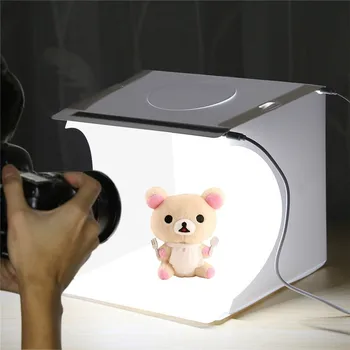Dviguba LED Skydai Sulankstomas Nešiojamų Foto Vaizdo Langą Apšvietimo Studija Fotografavimo Palapinė Box Rinkinio Emart Difuzinis Studija Softbox švieslentę