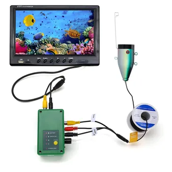 Dviguba Lempa 9 colių DVR 15M/30M Žuvų Ieškiklis Povandeninės Žūklės 1080P Kamera HD 1280*720 Ekrano vaizdo Kamera Už Žvejybos 16G