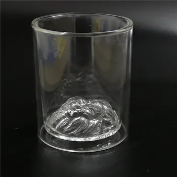 Dvigubos Sienelės Stiklo Liūtas Kokteilių Taurės Kūrybos Drinkware