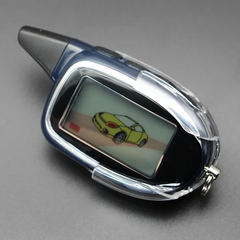Dvipusis LCD Nuotolinis Valdymo Raktas Fob Grandinės keychain 2 Būdas, automobilių signalizacijos sistemos Scher Khan M7 Scher-Khan magicar 7