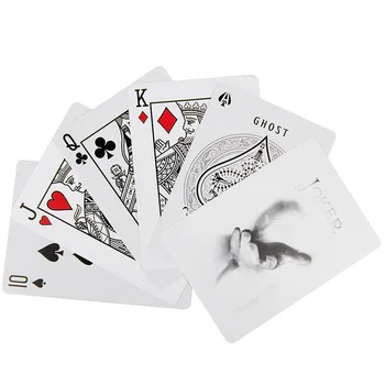 Dviratis Ghost Palikimas Edition Kortos Ellusionist Juoda/Balta Denio USPCC Kolekcines, Pokerio, Kortų Žaidimai, Magija Gudrybės Rekvizitai