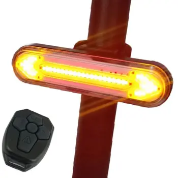 Dviračio Galinis Žibintas LED Nuotolinio Valdymo pultu USB Įkrovimo Kalnų Dviračių Uodega Posūkio Signalo Įspėjamoji Lemputė Apšvietimo Priemonė