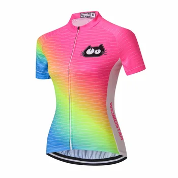 Dviračių Jersey Moterų dviračių drabužiai dviračių viršuje Ropa Ciclismo maillot Moterų MTB trumpas rankovės Komanda Lenktynių T-marškiniai, Sporto drabužiai