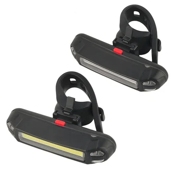 Dviračių LED galiniai Žibintai COB Įspėjamoji Lemputė USB Įkrovimo Uodega Lempa Raudona Balta Mėlyna Spalva Įkrovimo Dviratį Dviračių Žibintai Dviračių Naktį