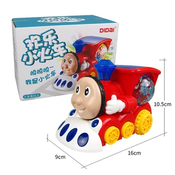Dėžutės Elektros Flash Šviesos Traukinio Muzikos Automobilio Modelį Gimtadienio Dovana Plastiko Žaislas Vaikams