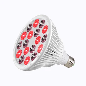 E27 54W LED 630nm 660nm Raudona Šviesos Terapija Lemputė Par38, Anti-Senėjimo 850nm Infraraudonųjų spindulių Šviesos Terapija Veido Oda, raudonos augti šviesos diodų (led)
