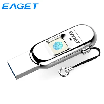 Eaget OTG pirštų Atspaudų Šifruojami C Tipas USB Flash Drive 2 In 1 Pen Diskas 128GB 64GB 32GB Aukščiausio Saugumo Pendrive Už Telefoną ir Nešiojamąjį kompiuterį