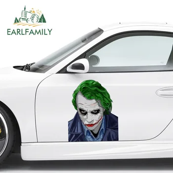 EARLFAMILY Mados Joker Grafika 43cm Automobilių Lipdukai Lipdukai ir Įbrėžimams Atspari Vandeniui JDM VAN Kamieno Vinilo Automobilių Apdailos