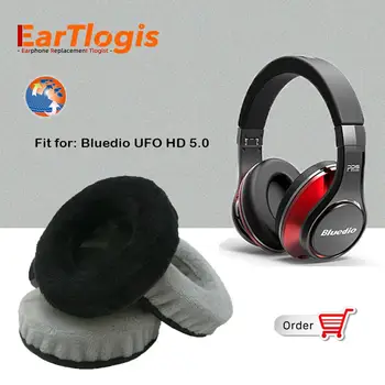 EarTlogis Aksomo Pakeitimo Ausų Pagalvėlės Bluedio U UFO HD Bluetooth 5.0 Stere laisvų Rankų įrangos Dalys Earmuff Padengti Pagalvėlės Puodeliai pagalvė