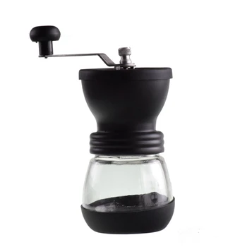 Ecocoffee Vadovas Keramikos Burr Kavos Pupelių Malūnėlis su Sutvirtinta Stiklo Saugojimo Jar barista Kavos virimo aparatas