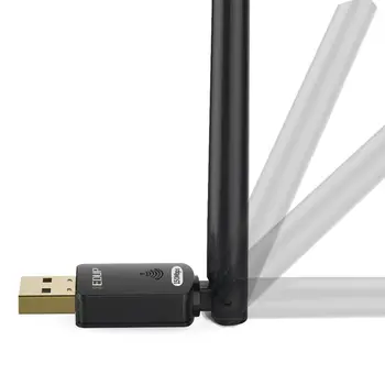 EDUP usb wifi adapteris 150mbps didelis pelnas 6dbi wifi antenos 802.11 n tolimojo usb wi-fi imtuvas, 