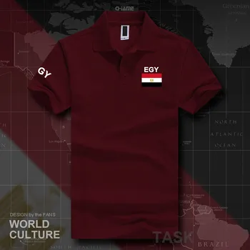 Egiptas polo marškinėliai vyrams trumpomis rankovėmis balti ženklai spausdinami šalies 2017 medvilnės tauta komandos vėliava naujas mados atsitiktinis EGY Egyptia