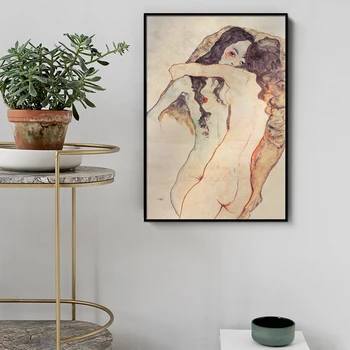 Egonas Schiele nupiešti plakatus spausdina drobės, paveikslai, sienos meno kambarį dekoro miegamasis, vonios kambarys estetinės Meno kūrinius