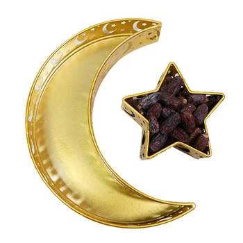 Eid Mubarakas Moon Star Tarnauja Dėklas, Stalo Reikmenys Desertas Maisto Produktų Laikymo Musulmonų Islamo