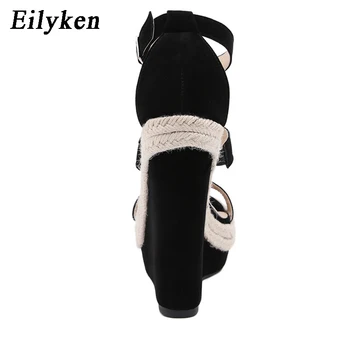 Eilyken 35~42 Moterų Pleištas Sandalai Moteriška Platforma Bohemijos Aukšto Kulno Sandalai Mados Čiurnos Dirželis Atidaryti Tne Zapatos De Mujer