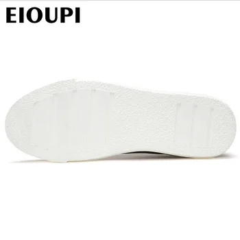EIOUPI aukščiausios kokybės naujo dizaino, originali nekilnojamojo karvės odos mens mados verslo atsitiktinis batų kvėpuojantis vyrų batai lh2067
