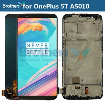 Ekrano OnePlus 5T LCD Ekranas LCD Ekranas OnePlus5T A5010 LCD Asamblėjos Jutiklinis Ekranas skaitmeninis keitiklis Telefono Dalies Pakeitimas Bandymas