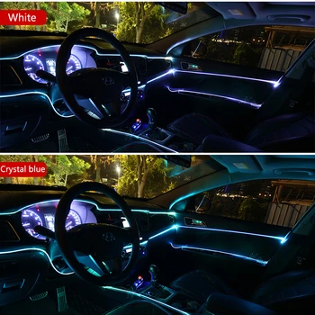 EL Viela automobilio led juostelės šviesos Neon apdailos šviesos 
