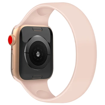Elastingas Silikoninis Dirželis Apple Watch Band 42mm 38mm Iwatch Correa Series 5 4 3 44mm 40mm Sporto Apyrankę Watchband Priedai
