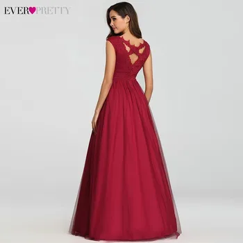 Elegantiška Prom Dresses Ilgai Bordo-Line V-Kaklo, Rankovių Imperijos Sexy Nėrinių Derliaus Vakare Chalatai Moterims, Vestidos de Gala 2020 m.