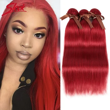 Elegantiškas Raudonas Tiesiai Brazilijos Plaukų Pynimas Ryšulių Spręsti Žmogaus Plaukų Pratęsimo Pardavėjai 8 28 Colių Remy Žmogaus Plaukų Ryšuliai