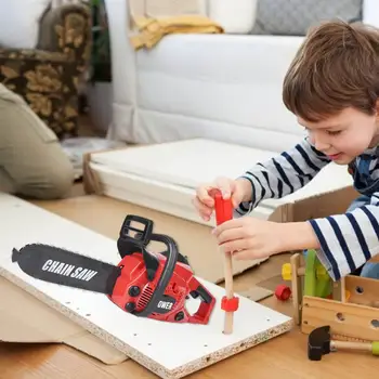 Elektriniai Grandininiai pjūklai Žaislas Statybos Įrankių Vaikams Apsimesti Žaisti su Realiomis judesio ir Garsų