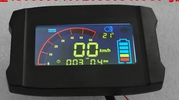 Elektrinis motoroleris, Spidometras LCD Ekranas 36v48v60v72v84v96v Su Greičio Akumuliatoriaus Lygio Indikatorius Posūkio Signalo Lemputė Mėlyna Spalvos