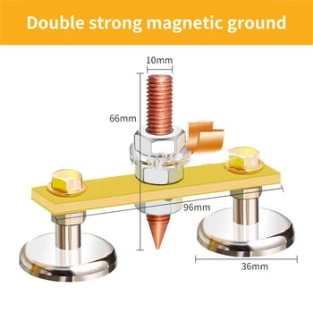 Elektrinis Suvirinimo Magnetinės Galvutės Žemės Viela Įrankis Stiprus Magnetizmas, Masės Gnybtas Suvirinimo Magnetas Galingas Prižiūrėtojas Siurbimo Įžeminimas