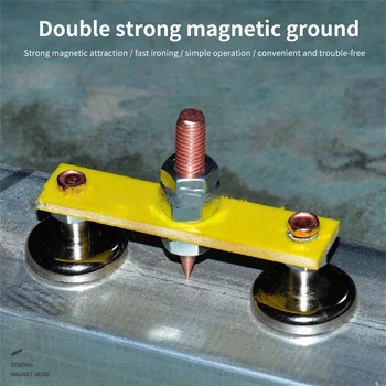 Elektrinis Suvirinimo Magnetinės Galvutės Žemės Viela Įrankis Stiprus Magnetizmas, Masės Gnybtas Suvirinimo Magnetas Galingas Prižiūrėtojas Siurbimo Įžeminimas