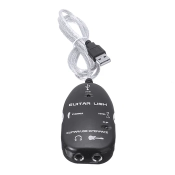 Elektrinė Gitara tCable Audio USB Nuorodą Sąsajos Adapteris Gitara Žaidėjų Reikmenys KOMPIUTERIO Muzikos Įrašymas