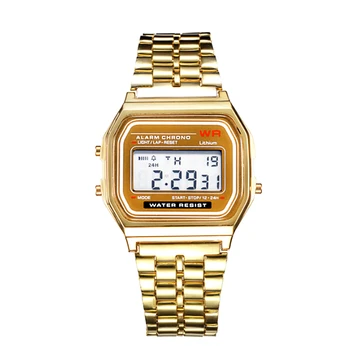 Elektroninių LED Skaitmeninio Verslo Žiūrėti Vyrų Moterų Laikrodžiai Retro Stiliaus Laikrodis, vyriški Relogio Daugiafunkcį Sporto Apyrankė Dovanų