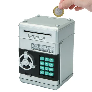 Elektroninių Piggy Bank ATM Slaptažodį taupyklė Pinigų Monetų Taupymo Dėžutė BANKOMATŲ Banko seifo Automatinė Indėlių Banknotų Dovana Vaikams