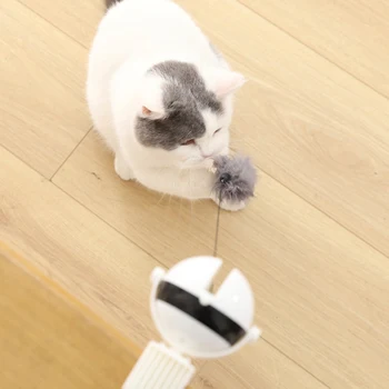 Elektros Katė Žaislas Funny Cat Ball Žaislas, Automatinė Kėlimo Pavasario Kamuolys, Žaislai Katėms Interaktyvaus Dėlionės Naminių Gyvūnų, Žaislų, Smart Pet Products