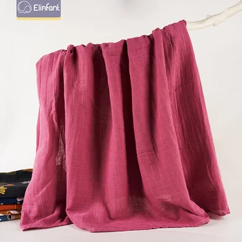 Elinfant vientisos spalvos cooton suvystyti antklodė 120*120cm vonia rankšluostį minkštas muslino suvystyti antklodė