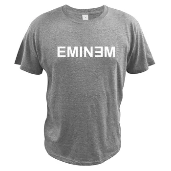 Eminem Marškinėliai Reperis Marškinėliai Vieno Atkūrimo Raidė E Dizaino Trumpas Rankovėmis Tee Medvilnės Pagrindinės Viršūnės