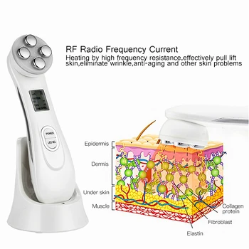 EMS RF Mezoterapija Electroporation Veido Raukšlių Šalinimo Grožio Massager LED Fotonų, Odos Atjauninimas Microcurrent Kėlimo Įrenginys